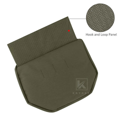 KRYDEX Tactical Dangler Drop Pouch Utility Tool Storage Bag with Hook and Loop for JPC CPC AVS Armor Plate Carrier Vest