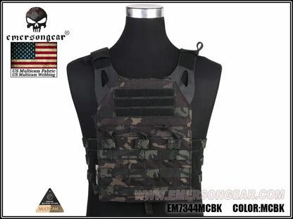 EMERSON Tactical Vest MOLLE JPC Vest Airsoft Paintball Chest Protective Plate Carrier MC Combat Vest + Plates