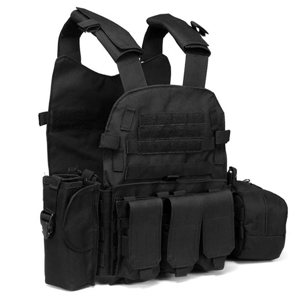 Nylon 600D Tactical Vest Body iujmor Hunting Carrier Airsoft Accessories Combat MOLLE Camo Military Army Vest CS Game Equipment
