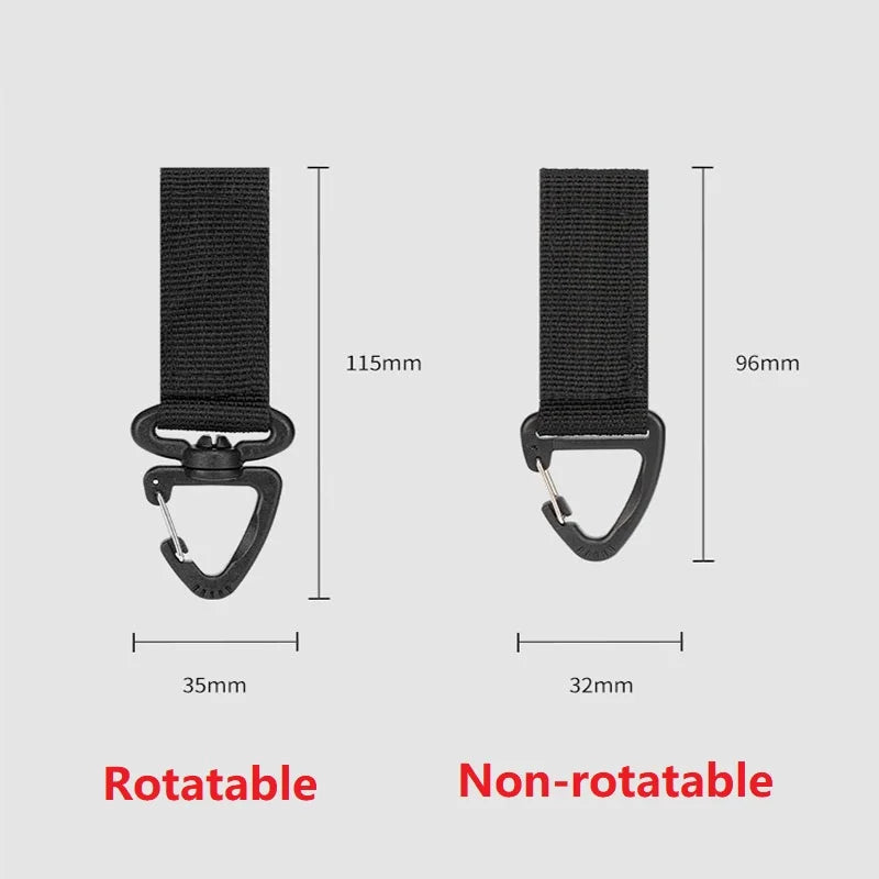 Outdoor Nylon Carabiner Key Hook MOLLE Webbing Buckle Belt Buckle Hanging Camping Climbing Backpack Accessories XKHWGJ02