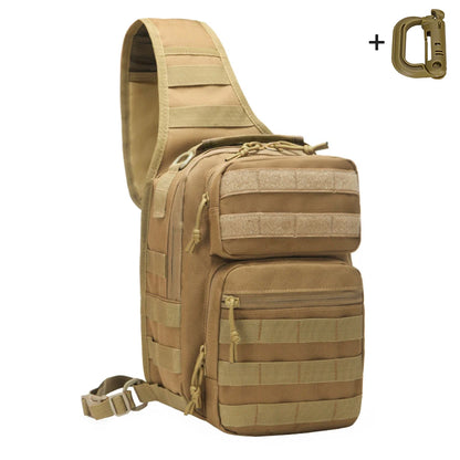Multi pocket shoulder storage bag with large capacity and quick release buckle design, large sports chest bag
