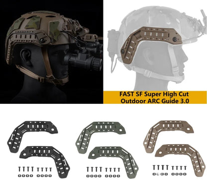 FAST outdoor helmet upgrade accessories SF ultra-high cut camping equipment ARC rail 3.0 hidden wiring