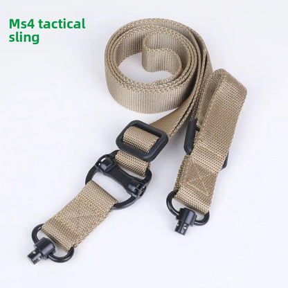 MS4 Tactical Rifle Sling With QD Base 1 Or 2 Point Adjustable Safety Strap Outdoor Military Shooting Hunting Carry Accessory