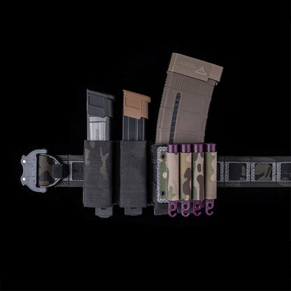 4-Pack MOLLE Glow Stick Storage Pouch Shotgun Shell Battery Holder Light Bag Durable Outdoor Hunting Tactical Gear Accessories