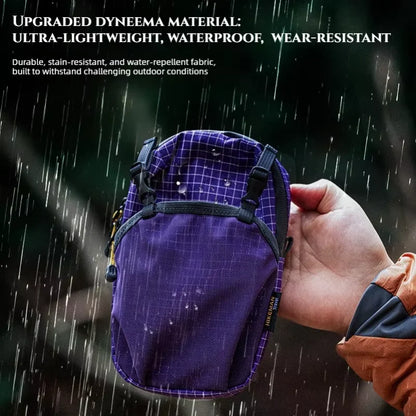 Phone Holder Bag Dyneema Waterproof Outdoor Backpack Hanging Expansion Storage Bag Adjust Strap Pouch for Cycling Hiking Camping