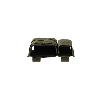OPHIDIANTAC Tactical 5.56+9mm Hybrid Mag Pouch MOLLE Quick-Insert Magazine Bag with Pull-Tabs for AR15 M4 Airsoft Gear