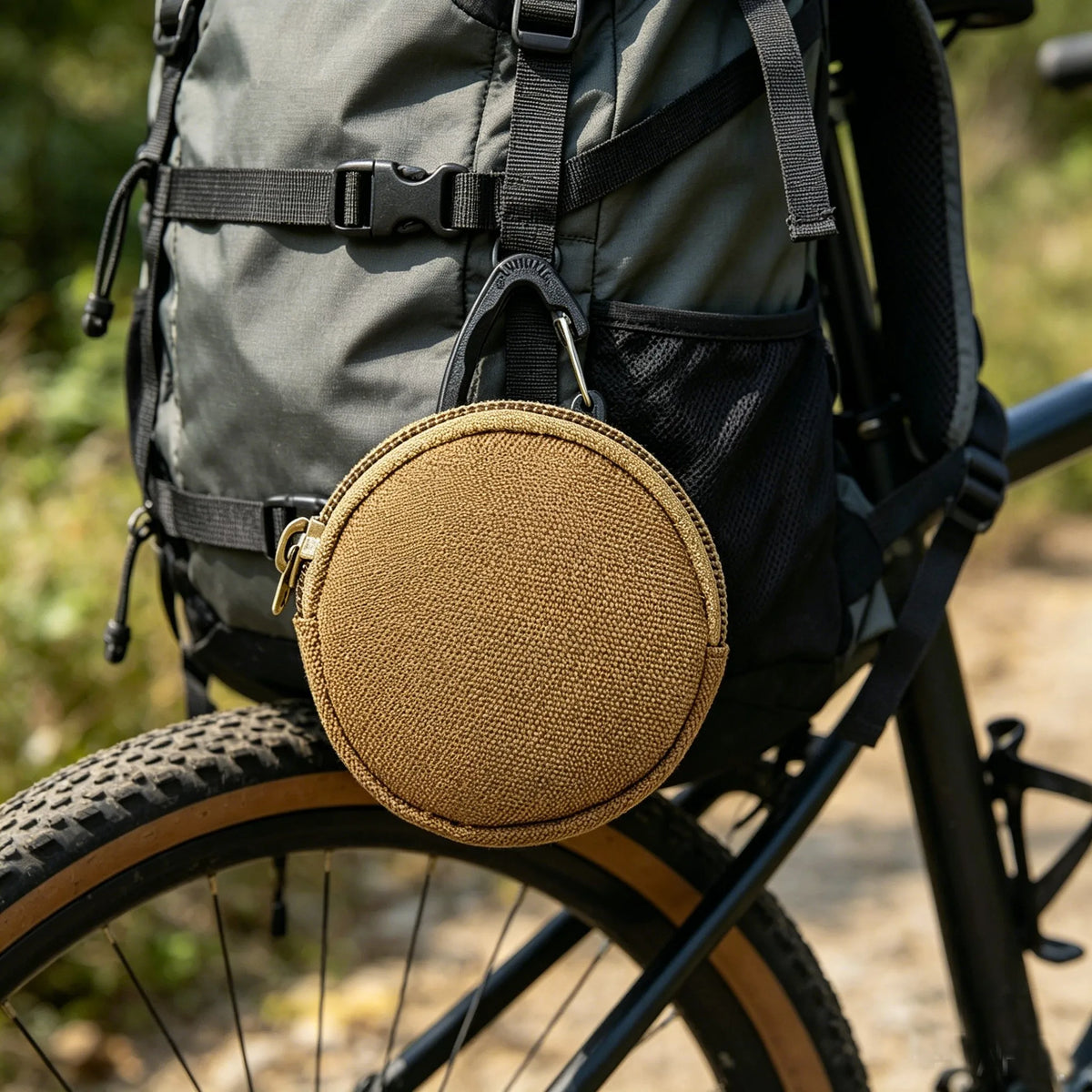 Tactical EDC Key Wallet Pocket Outdoor Sports Earphone Case MOLLE Mini Hanging Bag Usb Cable U-Disk Coin Storage Bag