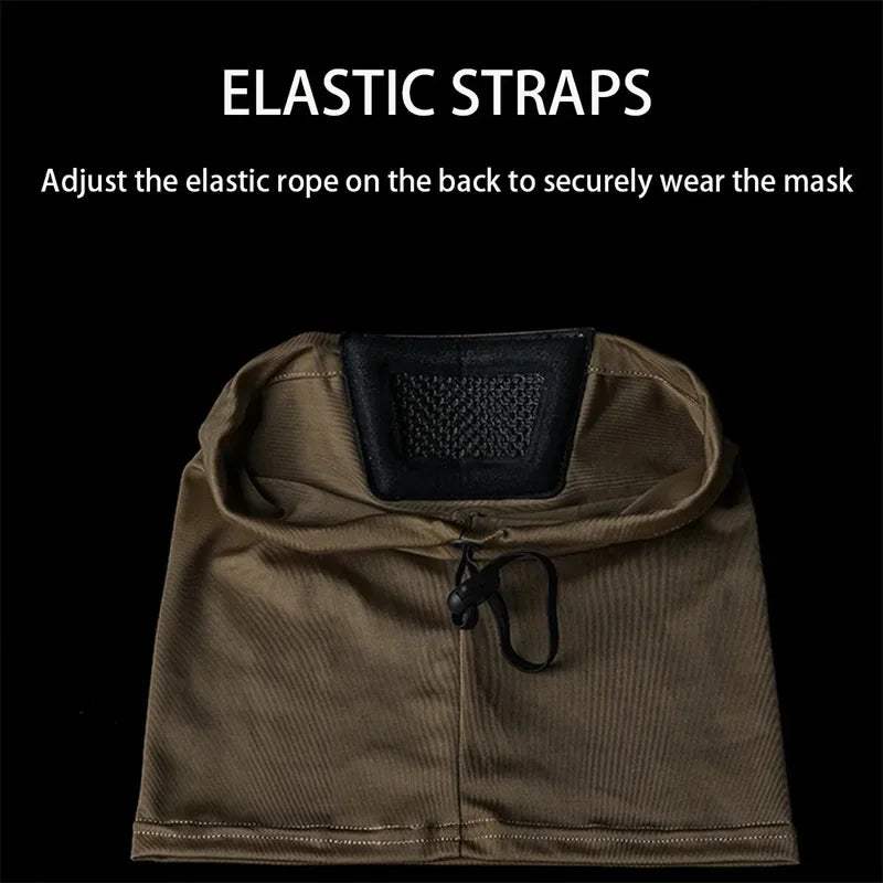 Folding Protective Knight Mask Padded Mesh Breathable Half-face Sport Mask Party Camping Outdoor Portable Breathable Face Mask