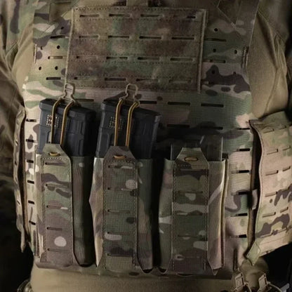 5.56/7.62mm Lightweight Triple Elastic Mag Pouch Molle Accessories Waist Bag Holster Hunting clothing accessories