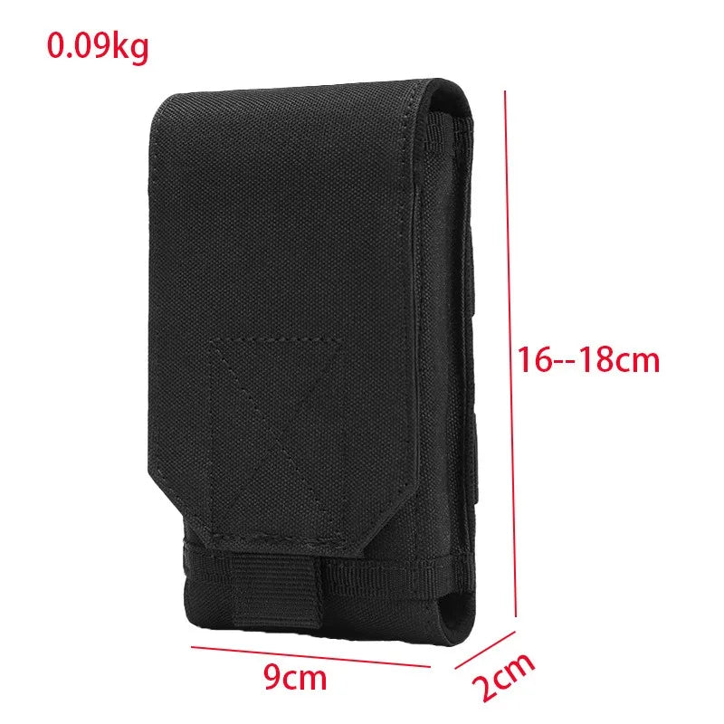 Tactical Molle Cell Phone Pouch Universal Waist Belt Bag Military Smartphone Case Holster Outdoor Hunting Camping Hiking Gear