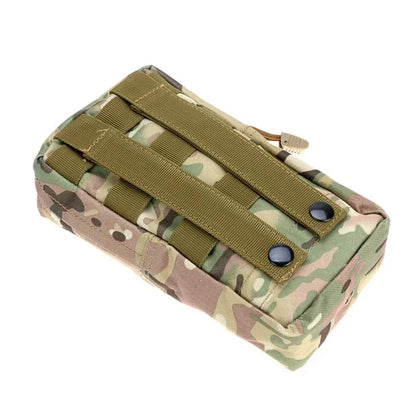 Outdoor Zipper Bag Tactical Molle Waist Bag Durable Belt Pouch Storage Fanny Pack for Hunting Backpack Tactical Vest Attachment
