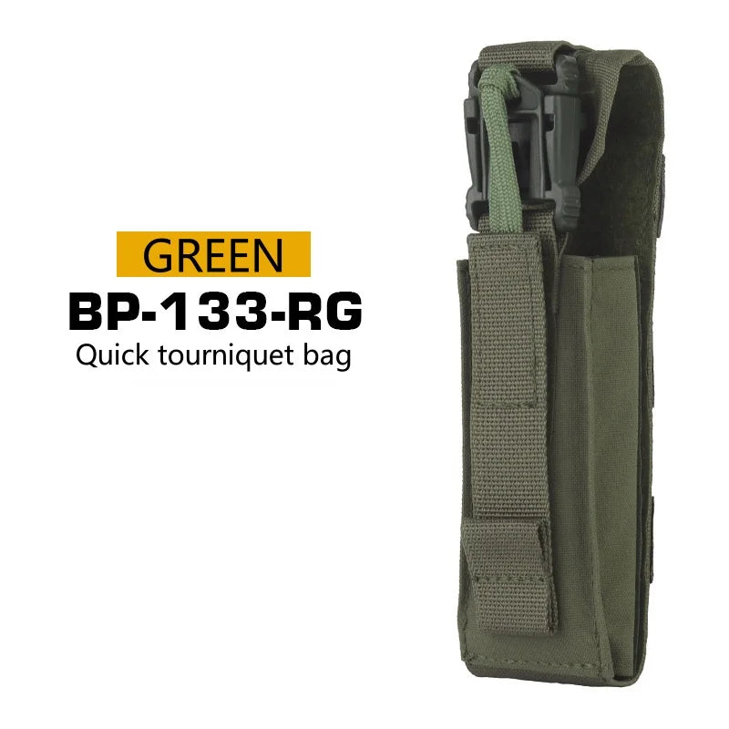 Quick Tourniquet Pouch Waist Bag Camping CS Shooting Molle System Accessories Easy Installation Outdoor Camping Equipment