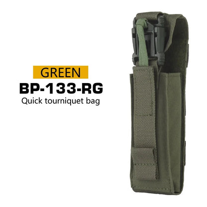 Quick Tourniquet Pouch Waist Bag Camping CS Shooting Molle System Accessories Easy Installation Outdoor Camping Equipment