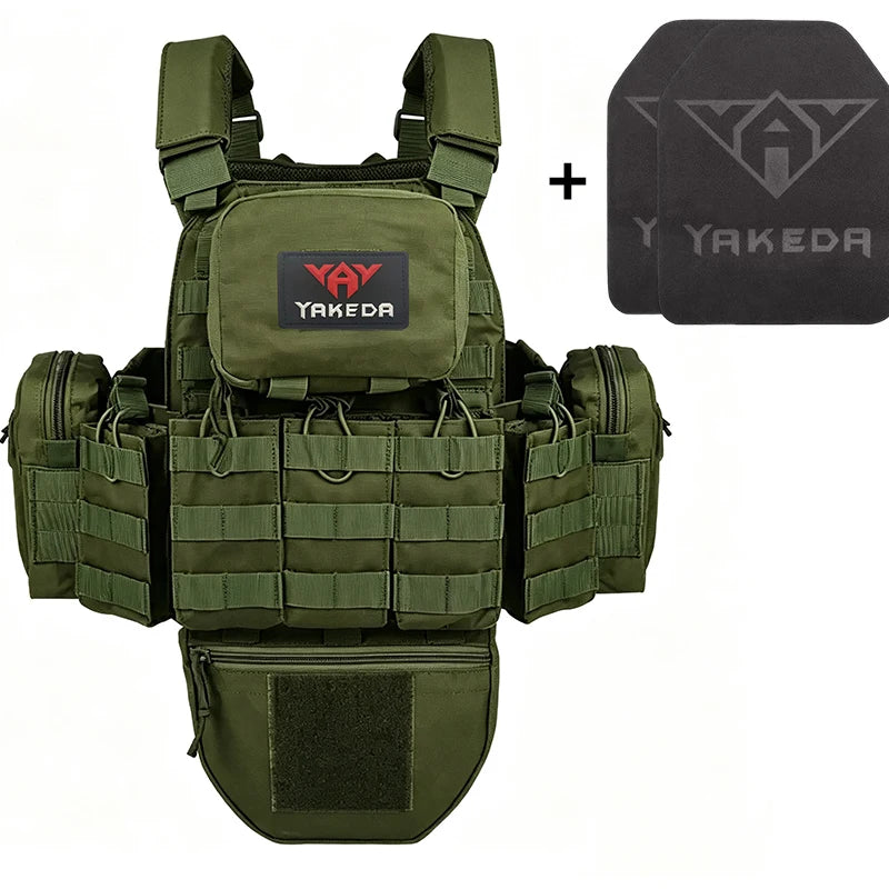 YAKEDA Tactical Vest Multifunctional Molle Breathable and Wear-resistant Outdoor Training Clothing