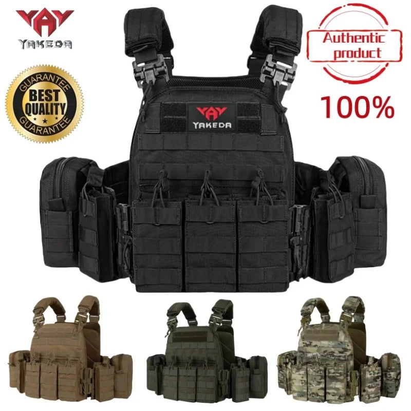 YAKEDA Quick disassembly training vest, detachable and expandable, comfortable, breathable, wear-resistant and tear resistant