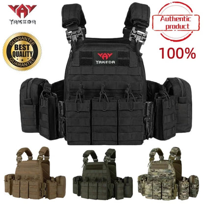 YAKEDA Quick disassembly training vest, detachable and expandable, comfortable, breathable, wear-resistant and tear resistant