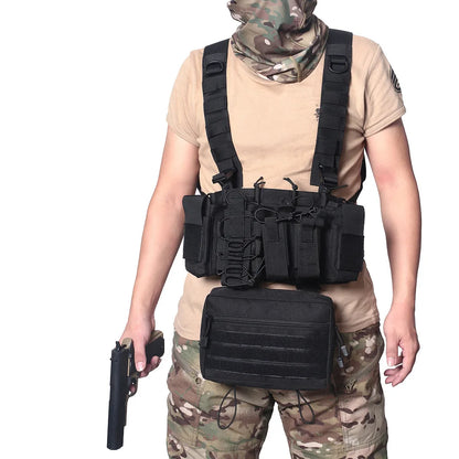 Hunting TCM Chest Rig Tactical Vest Magazine Pouch Holster Molle System Waist Vest Shooting Training Men Uniform Vest