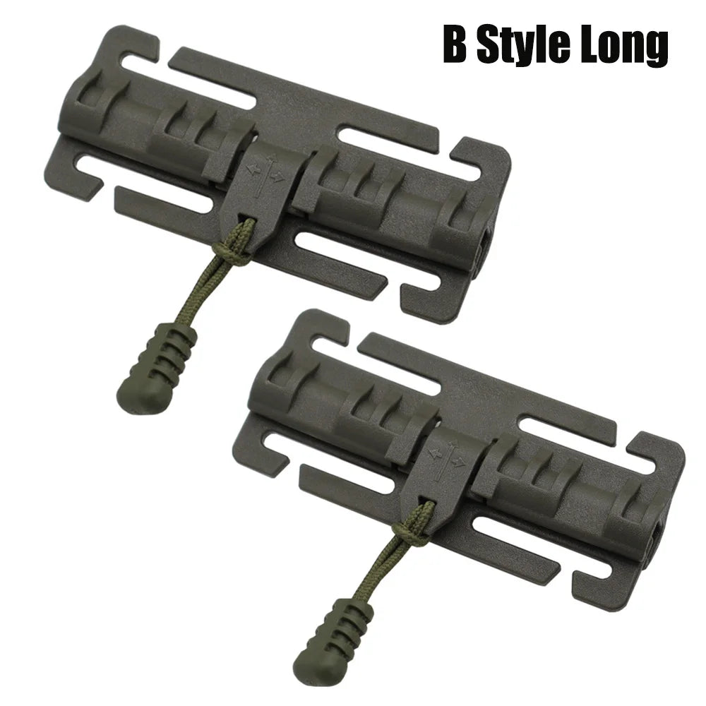 1 Pair Tactical Vest Quick Release Buckle Rapid Open Connector Hunting Vest Cummerbund Shoulder Webbing Connector Accessories