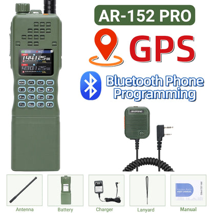 Baofeng AR 152 PRO GPS Ham Radio High Powerful CS Tactical Game Walkie Talkie Long Range Upgraded AR-152 Portable Two Way Radio