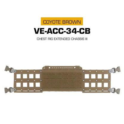 Tactical Magic Fastener Extended Chassis III Molle Pouch For MK5 Chest Rig Gear Airsoft Training Equipment