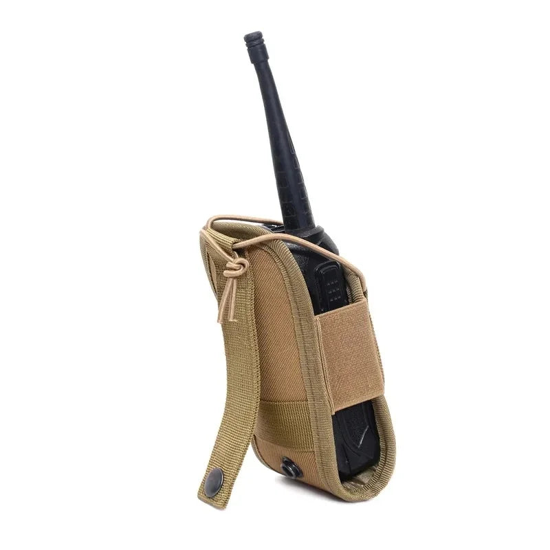 1-3pcs Nylon Pouch Tactical Radio Walkie Bag Holder Pocket Portable Interphone Holster Carry Bag Hunting Camping