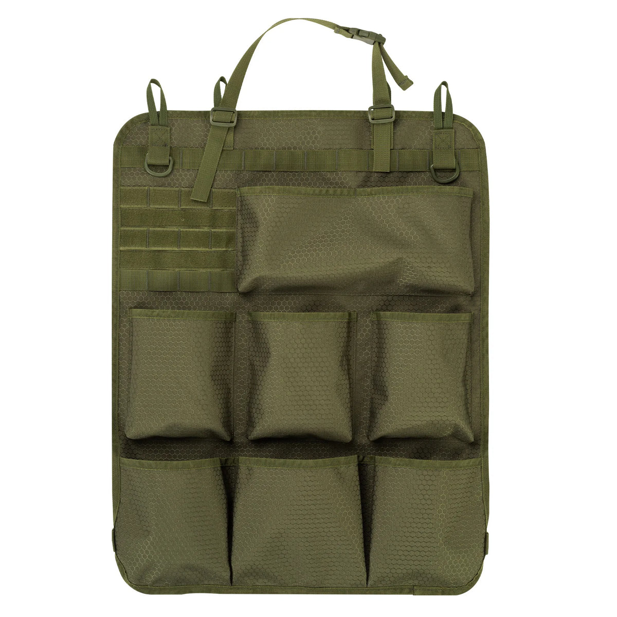 Tactical Camouflage Car Seat Backrest Storage Bag Hanging Organizer Vehicle Interior Accessory Space Saver Hanging Pouch