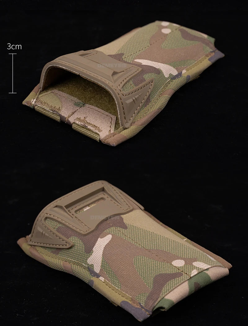 Tactical 5.56mm Single Mag Pouch MOLLE Quick Release Magazine Holder for AR15 M4 Airsoft Vest Plate Carrier Hunting Gear