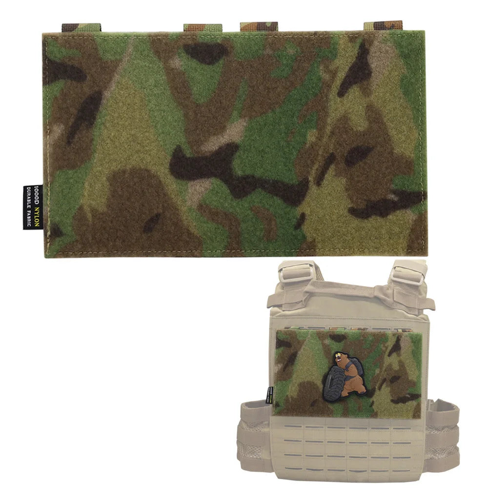 New Style 1000D Nylon Tactical Vest Patch Molle Adapter Panel Hook&Loop Converter For Attching ID Patches EDC Tool Bag