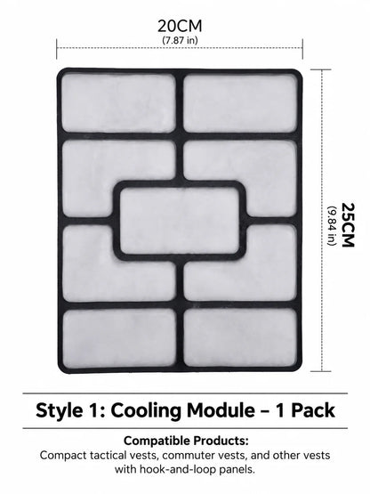 Tactical Vest Cooling Pad – Outdoor Work Heatstroke Prevention and Cooling Device Refrigerated Ice Pack, Summer Physical Coolin