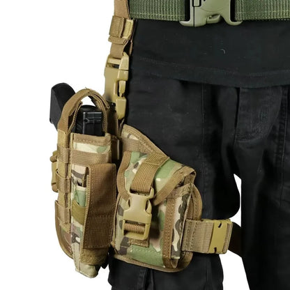 Universal Tactical Pistol Gun Leg Holster Multi-purpose Gun Holster Outdoor Camouflage Airsoft CS Leg Bag Hunting Accessories