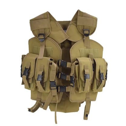 Tactical Seal Vest Camouflage Combat Vest Airsoft Paintball Body Armor For Hunting War Game Airsoft Outdoor Sport With Water Bag
