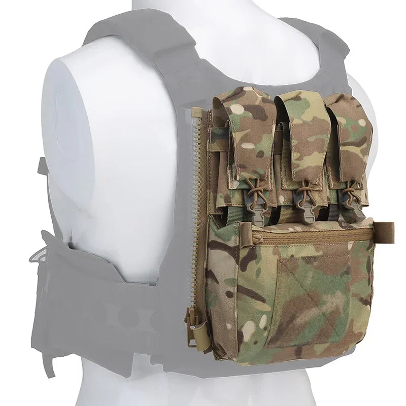 V5 FCPC Tactical Vest Backplate Supplement Sub-package Airsoft Triple Magazine Bags Hunting Vest Plate Carrier Accessories