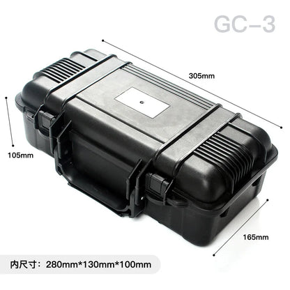 Tactical Safety Gun Bag Case Shockproof Box Storage Foam Instrument Tool Box Hunting Equipment Protective Sealed Box with Sponge
