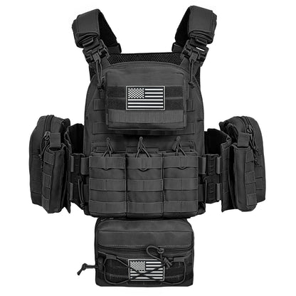 MOLLE Expansion+Quick Disassembly Structure Full Set of Accessories Multi functional Hunting Vest, Removable and Reasonable