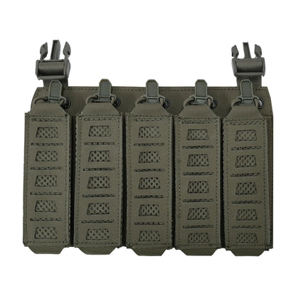 MP5 MP7 Magazine Placard with Hook&Loop Backing & Elastic Straps Tactical Chest Rig Panel for Airsoft Hunting - SINAIRSOFT