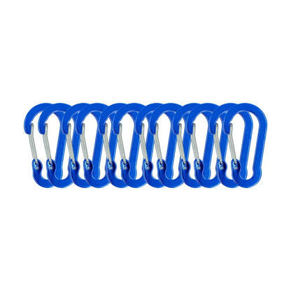 12PCS Carabiner Clip Set Tourist Small Hooks Outdoor Fishing Camping Cycling Hiking Multi Tool Keychain Buckle Karabiners