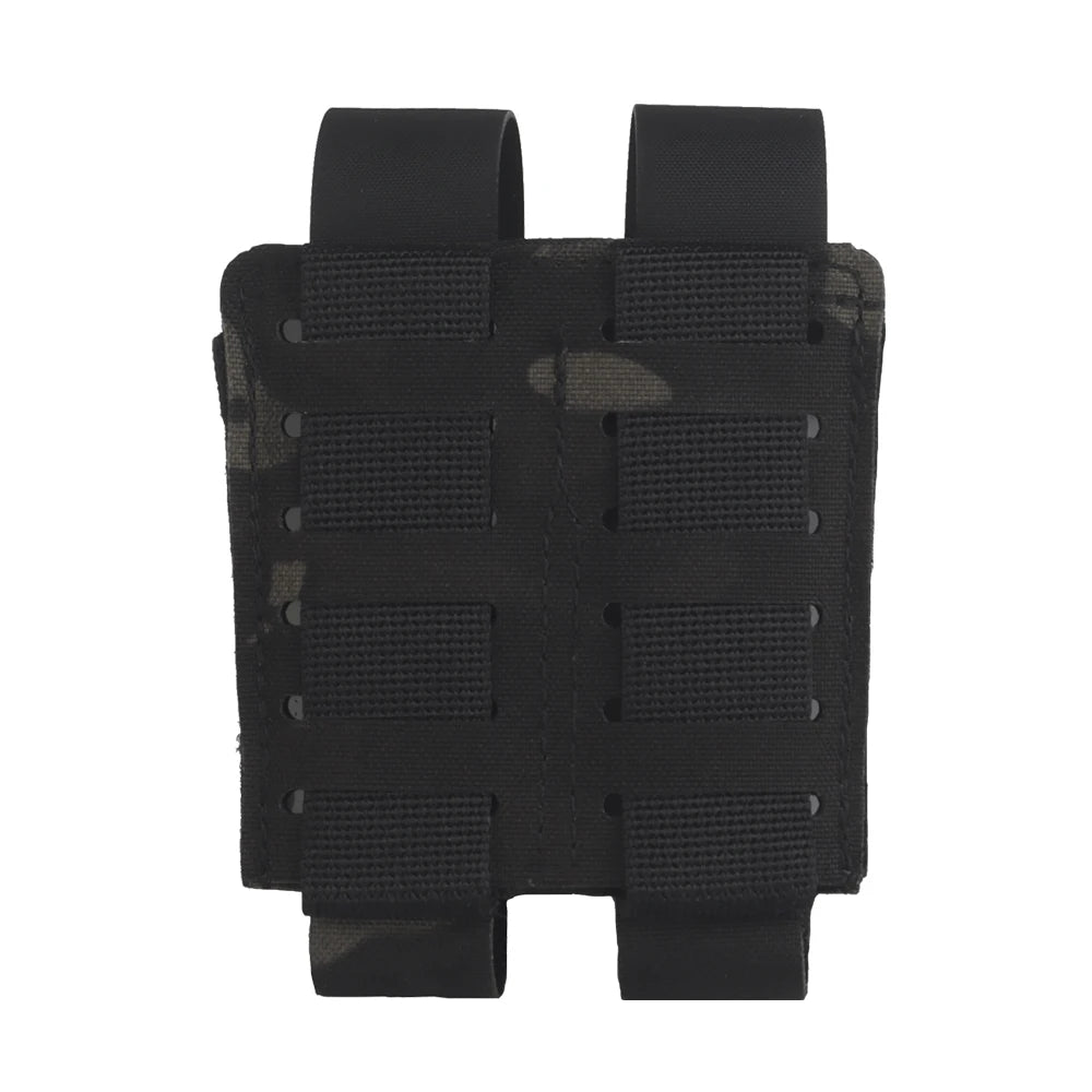 MOLLE Pistol Magazine Pouch 9mm .40 .357 .45ACP Single/Double Mag Holder Carrier for EDC Airsoft GBB Tactical Vest Belt