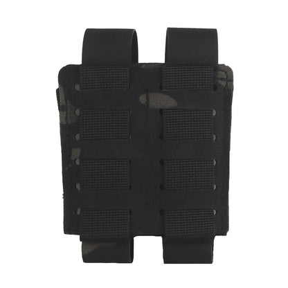 MOLLE Pistol Magazine Pouch 9mm .40 .357 .45ACP Single/Double Mag Holder Carrier for EDC Airsoft GBB Tactical Vest Belt