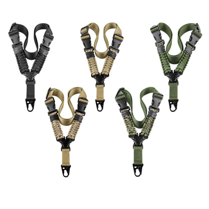 Nylon Rifle Webbed Vertical Single-point Rope Hunting Quick Adjustment Length Paracord Outdoor Multifunctional Tactical Harness