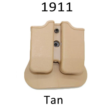 Tactical 9mm Double Magazine Pouches for Glock 17 Beretta M9 M92 Colt 1911 Hunting Universal 9mm .40 Mag Holster Mag Holster