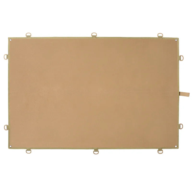 Tactical Morale Patch Panel Badge Storage Cloth Armband Display Board ID Patches Foldable Hook Loop Surface D-Rings