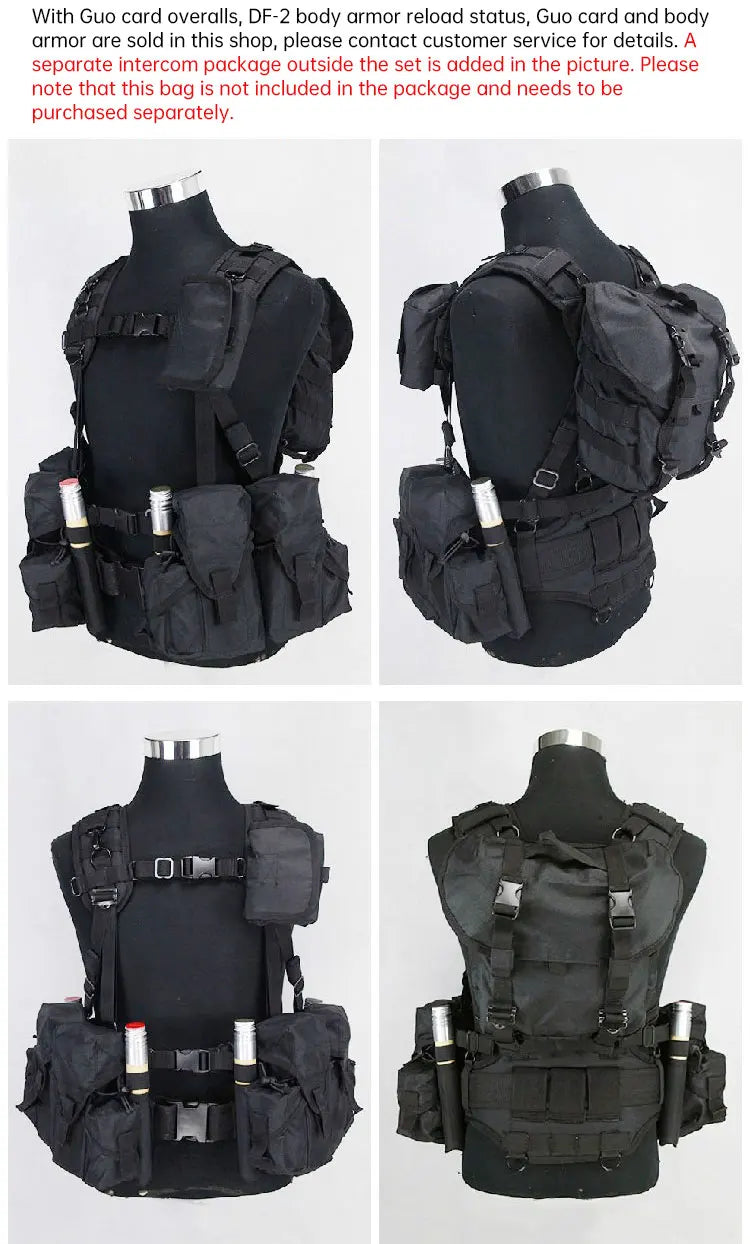 Smersh Tactical Vest Russian Rainbow 6 Combat Equipment Smersh AK Set Outdoor Combat Vest Hunting Outdoor Training Equipment Set