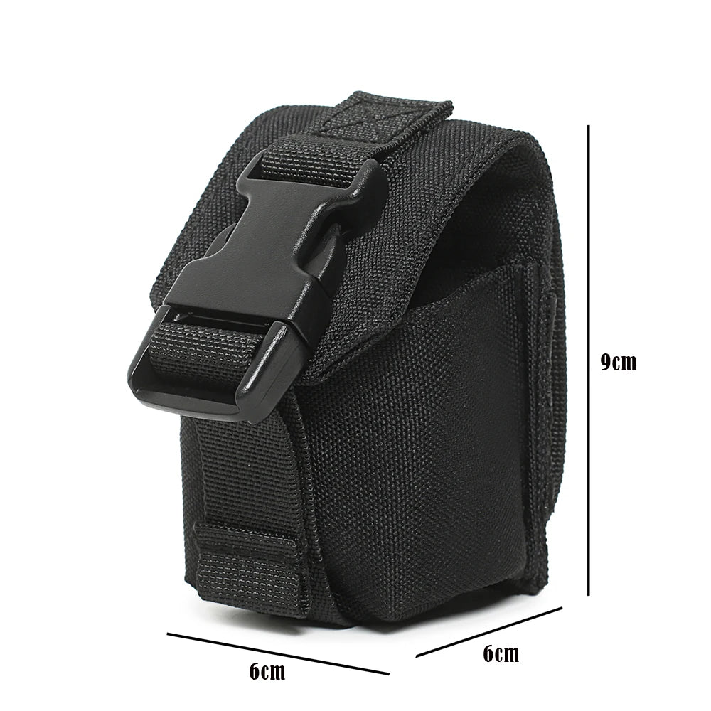 Tactical Molle Grenade Pouch Single Frag Grenade Flash Bag EDC Tool Bags Magazine Pouch for Hunting Shooting Airsoft Equipment