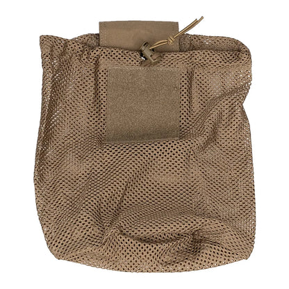 Tactical Roll-Up Mesh Dump Pouch Drawstring Foldable Net Bag Molle Tools Utility Pocket Hunting Airsoft Belt Accessories 500D