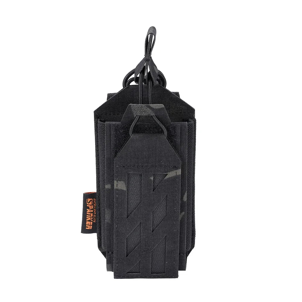 Outdoor Walkie-talkie Pouch  Tactical  Combat Molle Radio Holder Holster Case Pack Hunting Intercom Bag Interphone Pouch Short
