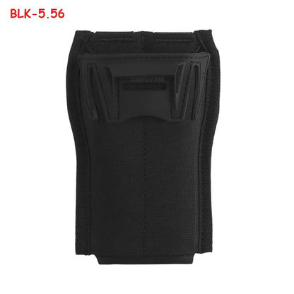 Tactical 5.56mm Single Mag Pouch MOLLE Quick Release Magazine Holder for AR15 M4 Airsoft Vest Plate Carrier Hunting Gear