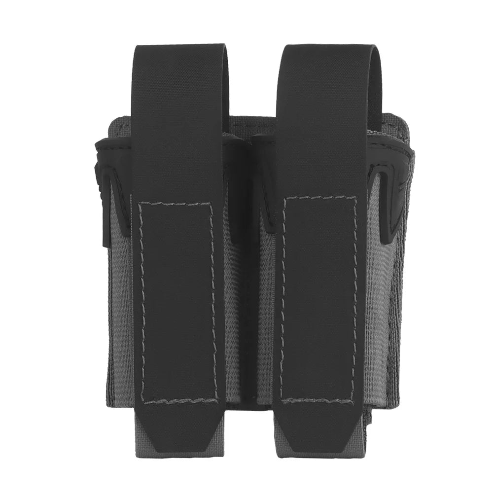 MOLLE Pistol Magazine Pouch 9mm .40 .357 .45ACP Single/Double Mag Holder Carrier for EDC Airsoft GBB Tactical Vest Belt