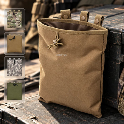 Tactical Molle Dump Magazine Pouch Mag Drop Pouches Hunting CS Gun Ammo EDC Bag Recycling Storage Bag