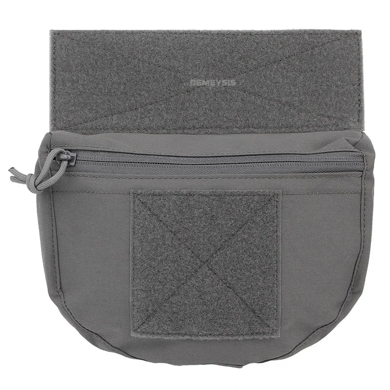 Tactical Drop Pouch Admin Pouch with Hook and Loop Panel for Tactical Vest Chest Rig Plate Carrier Outdoor Hunting Shooting Gear