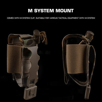 MOLLE Panel Multifunctional Camouflage Grenade Pouch for M67 Grenades, Flashbangs, Smoke Grenades, and Throwable Devices Storage